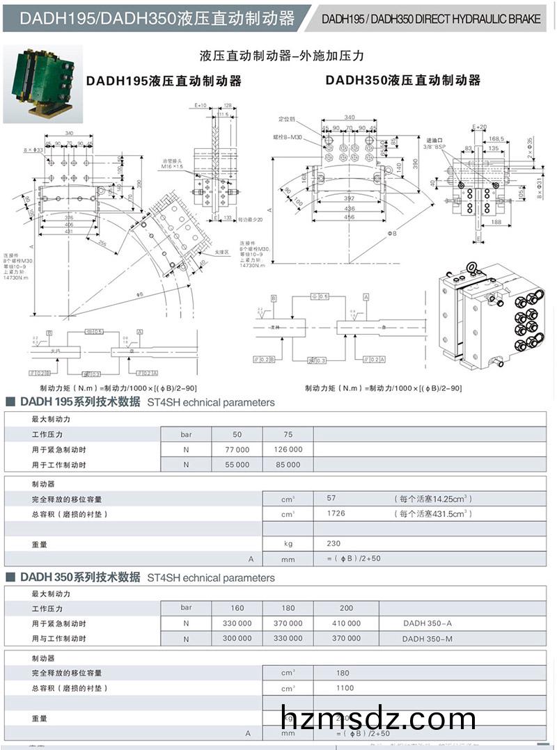 DADH195液(ye)壓直動製動(dong)器